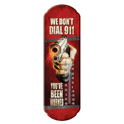 River's Edge Products Dial 911 Tin Thermometer