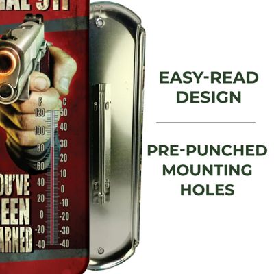 Image showing  Dial 911 Tin Thermometer