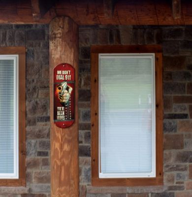 Image showing  Dial 911 Tin Thermometer