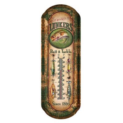 River's Edge Products Lunker's Tin Thermometer