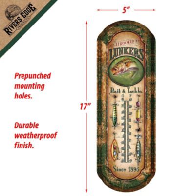 Image showing  Lunker's Tin Thermometer