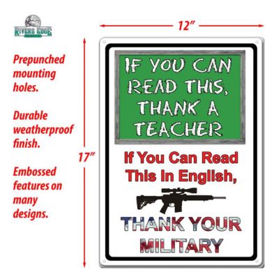 Image showing  If You Can Read Tin Sign, 12 in. x 17 in.