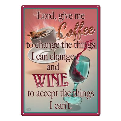 River's Edge Products 12 in. x 17 in. Lord Give Tin Sign