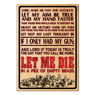 River's Edge Products Lords Prayer Tin Sign, 12 in. x 17 in.