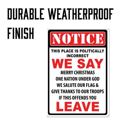 Image showing  Politically Incorrect Tin Sign, 12 in. x 17 in.