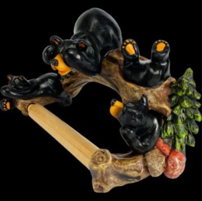 Image showing  Cute Bear Toilet Paper Holder