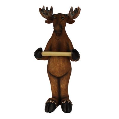 River's Edge Products Standing Moose Toilet Paper Holder
