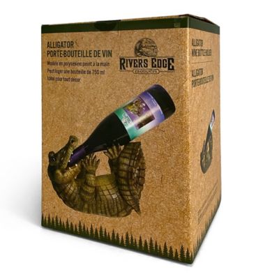 Image showing 5 th River's Edge Products Alligator Wine Bottle Holder