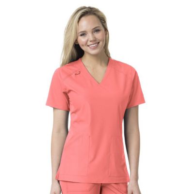 Carhartt Women's Force Liberty Multi-Pocket V-Neck Scrub Top