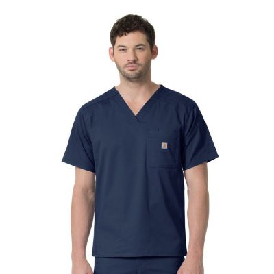 Carhartt Men's 6-Pocket Slim Fit Scrub Top