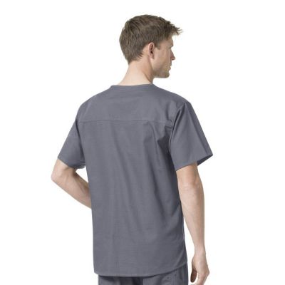 Image showing  Men's Rugged Flex 6-Pocket Slim Fit Scrub Top