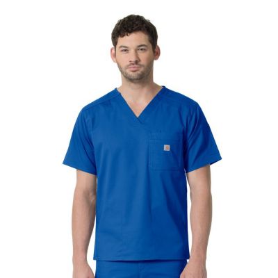 Carhartt Men's Rugged Flex 6-Pocket Slim Fit Scrub Top