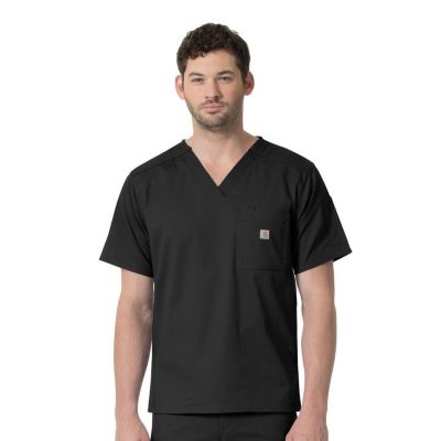 Carhartt Men's Rugged Flex 6-Pocket Slim Fit Scrub Top
