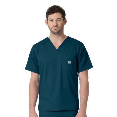 Carhartt Men's Rugged Flex 6-Pocket Slim Fit Scrub Top