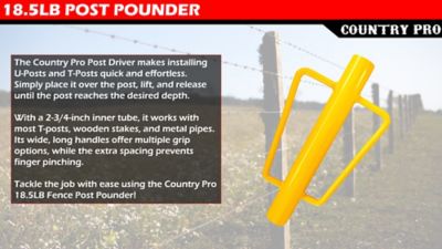 Image showing  2-3/4 in. Deluxe Fence Post Driver, 18.5 lb., Heavy-Duty Metal Construction