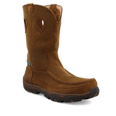 Image showing 7 th Twisted X Men's Composite Toe Mid-Calf Waterproof Pull-On Hiking Work Boots, 11 in.