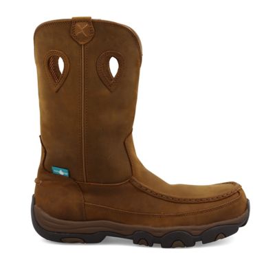 Image showing 4 th Twisted X Men's Composite Toe Mid-Calf Waterproof Pull-On Hiking Work Boots, 11 in.