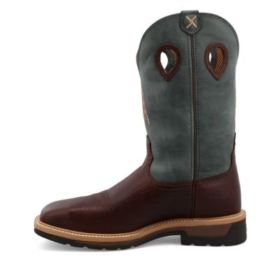 Image showing 6 th Twisted X Men's Steel Toe Lite Western Work Boots, 12 in.