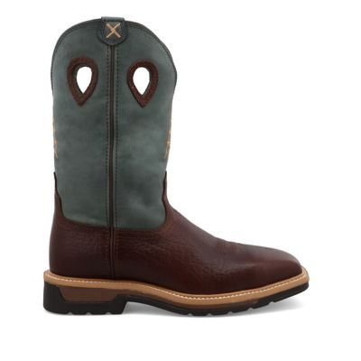 Image showing 4 th Twisted X Men's Steel Toe Lite Western Work Boots, 12 in.