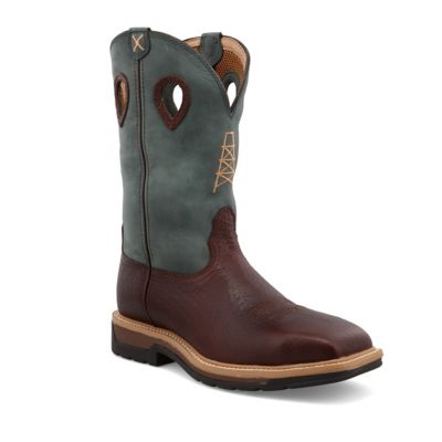 Image showing 7 th Twisted X Men's Steel Toe Lite Western Work Boots, 12 in.