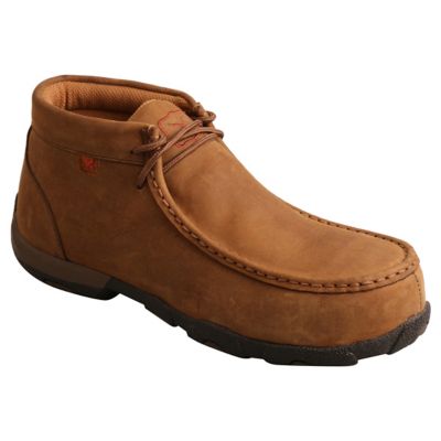 Image showing 6 th Twisted X Women's Steel Toe Chukka Driving Moc Casual Work Shoes