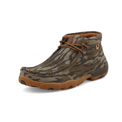 Twisted X Men's Mossy Oak Camo Chukka Driving Moc Shoes