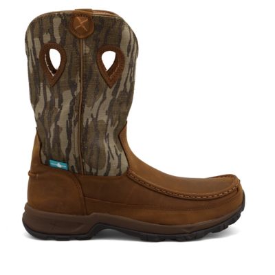 Image showing 4 th Twisted X Men's Mossy Oak Mid-Calf Waterproof Pull-On Hiking Boots, 11 in.