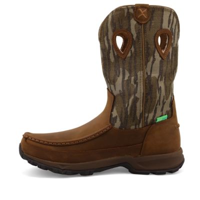Image showing 6 th Twisted X Men's Mossy Oak Mid-Calf Waterproof Pull-On Hiking Boots, 11 in.