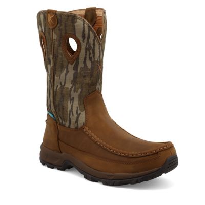 Image showing 7 th Twisted X Men's Mossy Oak Mid-Calf Waterproof Pull-On Hiking Boots, 11 in.