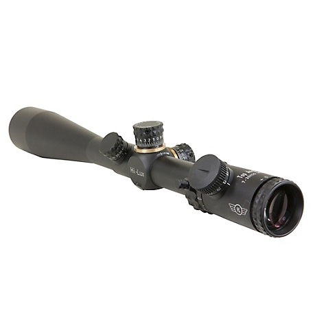 Hi-Lux Optics Top Angle 7-30X50 Rifle Scope, Green, 30mm Main Tube, SFP, MOA Ranging Reticle