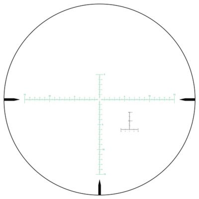 Image showing  7-30x 50mm Top Angle Rifle Scope, Green, 30mm Main Tube, SFP, MOA Ranging Reticle