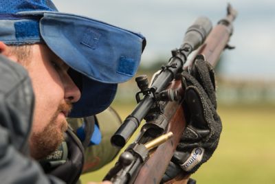 Image showing  Malcolm 8X31 Gen I Sniper Rifle Scope, 3/4 in. Tube, Recoil Spring in Box, Fine Cross