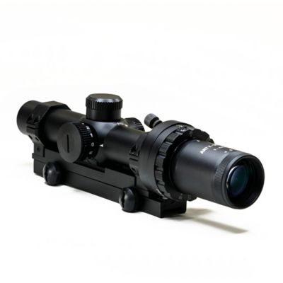 Hi-Lux Optics 1x-4x 24mm Automatic Ranging Trajectory X-BOW Crossbow Scope, Green, Duplex Dot