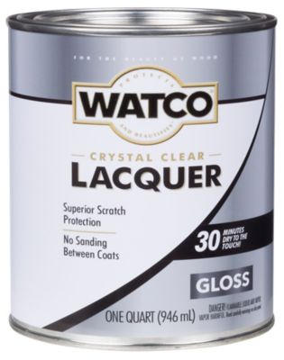 Rust-Oleum 1 qt. Clear Watco Crystal Lacquer Wood Finish, Gloss