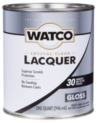 Rust-Oleum 1 Qt. Clear Watco Crystal Lacquer Wood Finish, Gloss