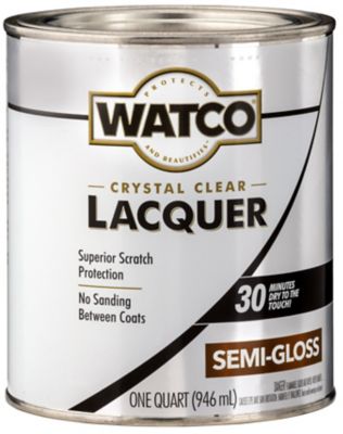 Rust-Oleum 1 qt. Clear Watco Crystal Lacquer Wood Finish, Semi-Gloss