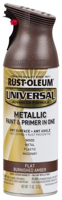 Rust-Oleum 11 oz. Flat Burnished Amber Universal All-Surface Metallic Spray Paint