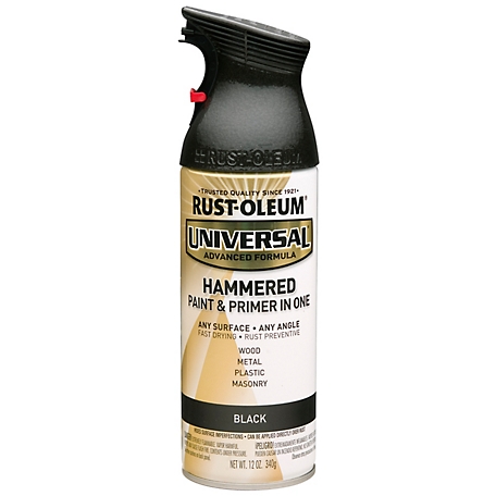 Rust-Oleum 12 oz. Black Universal All-Surface Hammered Spray Paint