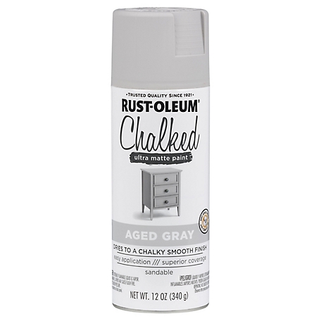 Rust-Oleum 12 oz. Aged Gray Chalked Ultra Matte Spray Paint