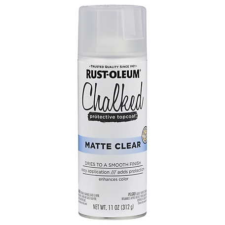 Rust-Oleum 12 oz. Clear Chalked Ultra Matte Spray Paint Sealer at