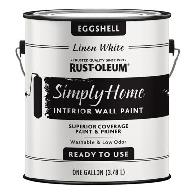 Rust-Oleum 1 gal. Simply Home Interior Wall Paint & Primer, Eggshell