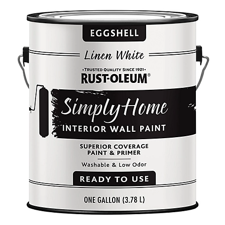 Rust-Oleum 1 gal. Simply Home Interior Wall Paint & Primer, Eggshell