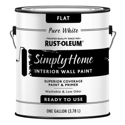 Rust-Oleum 1 gal. Pure White Simply Home Interior Wall Paint & Primer