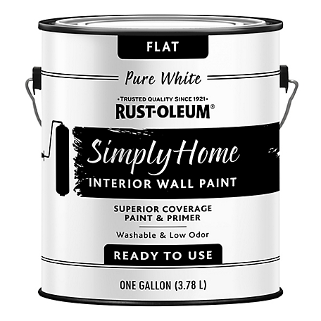 Rust-Oleum 1 gal. Pure White Simply Home Interior Wall Paint & Primer