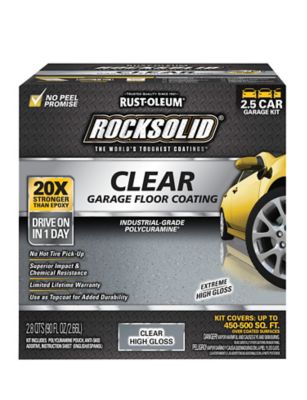 Rust-Oleum 90 oz. Clear RockSolid Polycuramine Floor Coating Kit, High Gloss