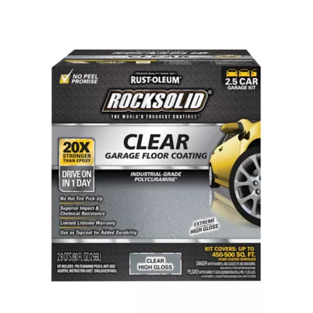 Rust-Oleum 90 oz Clear RockSolid Polycuramine Flooring Kit Gloss Garage Floor Paint