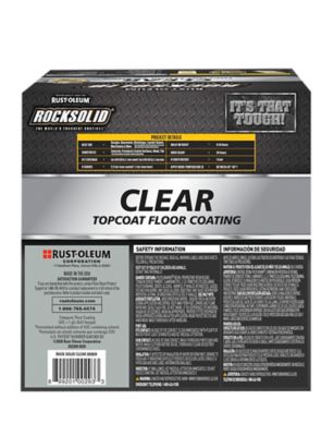 Image showing  90 oz. Clear RockSolid Polycuramine Floor Coating Kit, High Gloss