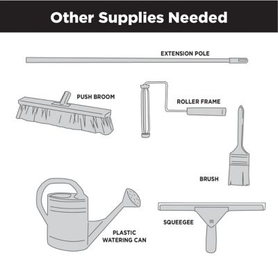 Image showing 8 th Rust-Oleum 180 oz. Dark Gray RockSolid Polycuramine Garage Floor Coating Kit, High Gloss