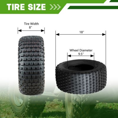Image showing  18x9.5-8 2PR SU17 Knobby ATV Tire