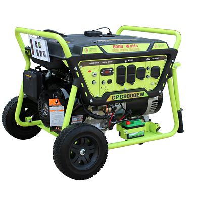 Image showing  8,000/6,500-Watt Gasoline Powered Portable Generator, Electric Start, Lithium Battery, LTC OVH Engine